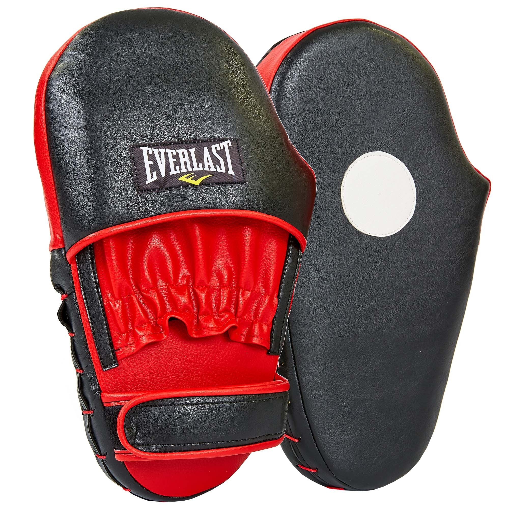 

Лапа боксерская прямая Everlast (2 шт.) кожзам красный/черный BO-7287