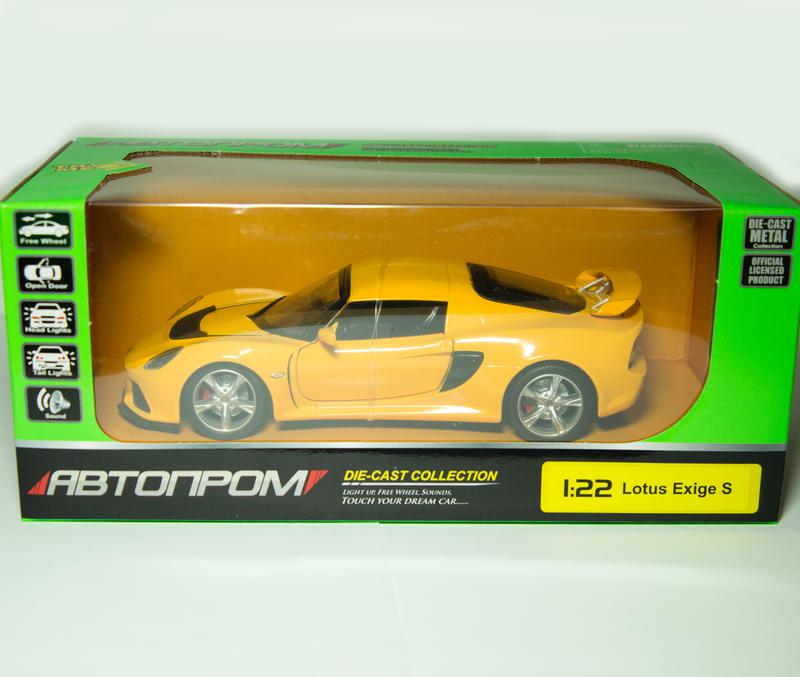 

Машина Автопром Lotus Exige металлическая инерционная звук свет 68246A