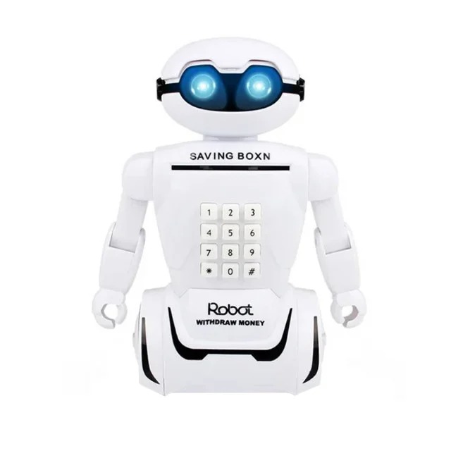

Детская копилка сейф лампа 2в1 с кодовым замком МСН Robot Piggy Bank