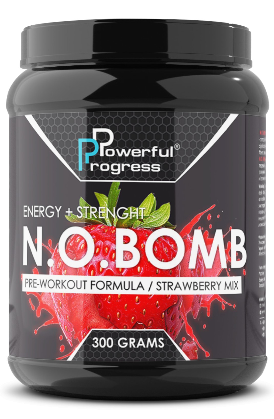 

Предтренировочный комплекс Powerful Progress N.O.Bomb (300 g) клубника
