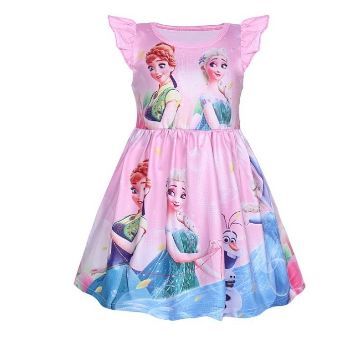 

Платье для девочки Анна и Эльза Frozen Tortila розовое 100 см
