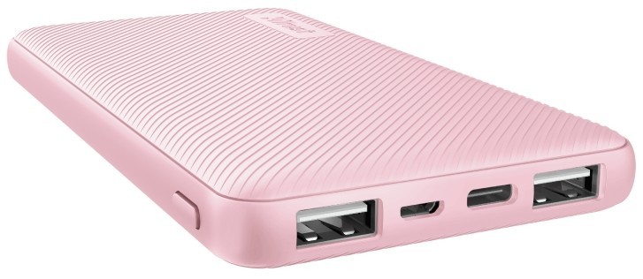 

Портативное зарядное устройство Trust Primo 10000 mAh Pink