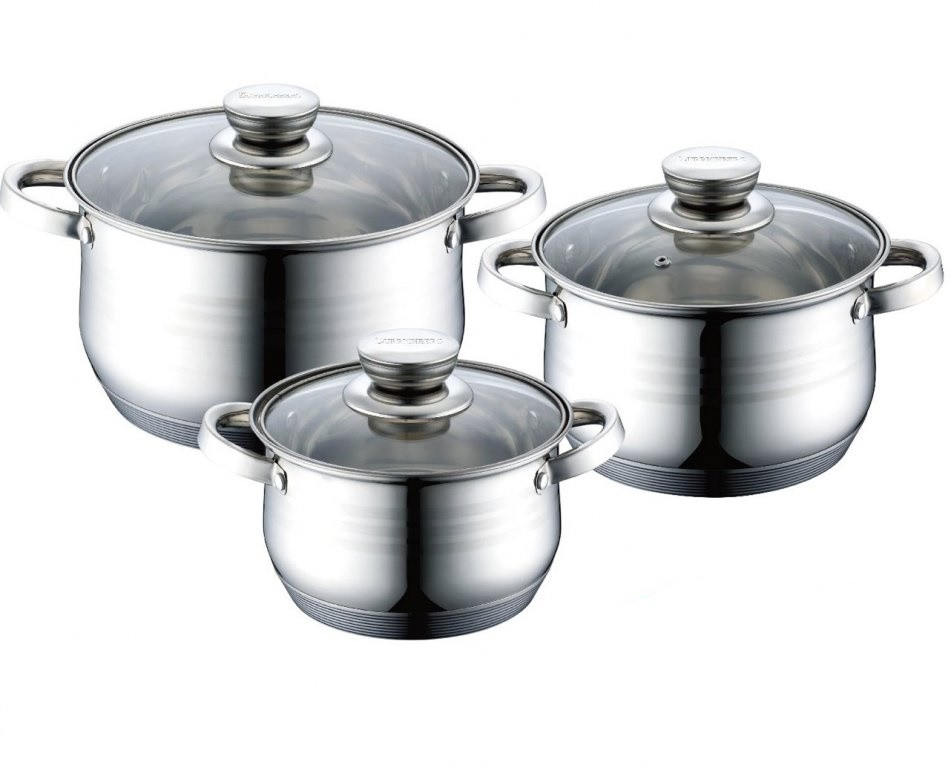 

Набор кастрюль из нержавеющей стали Zurrichberg 6 предметов с индукционным дном (ZBP-7082)