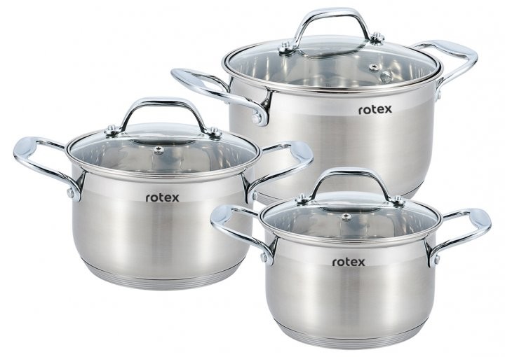 

Набор кастрюль из нержавеющей стали Rotex Catania 6 предметов (RC325-6S)