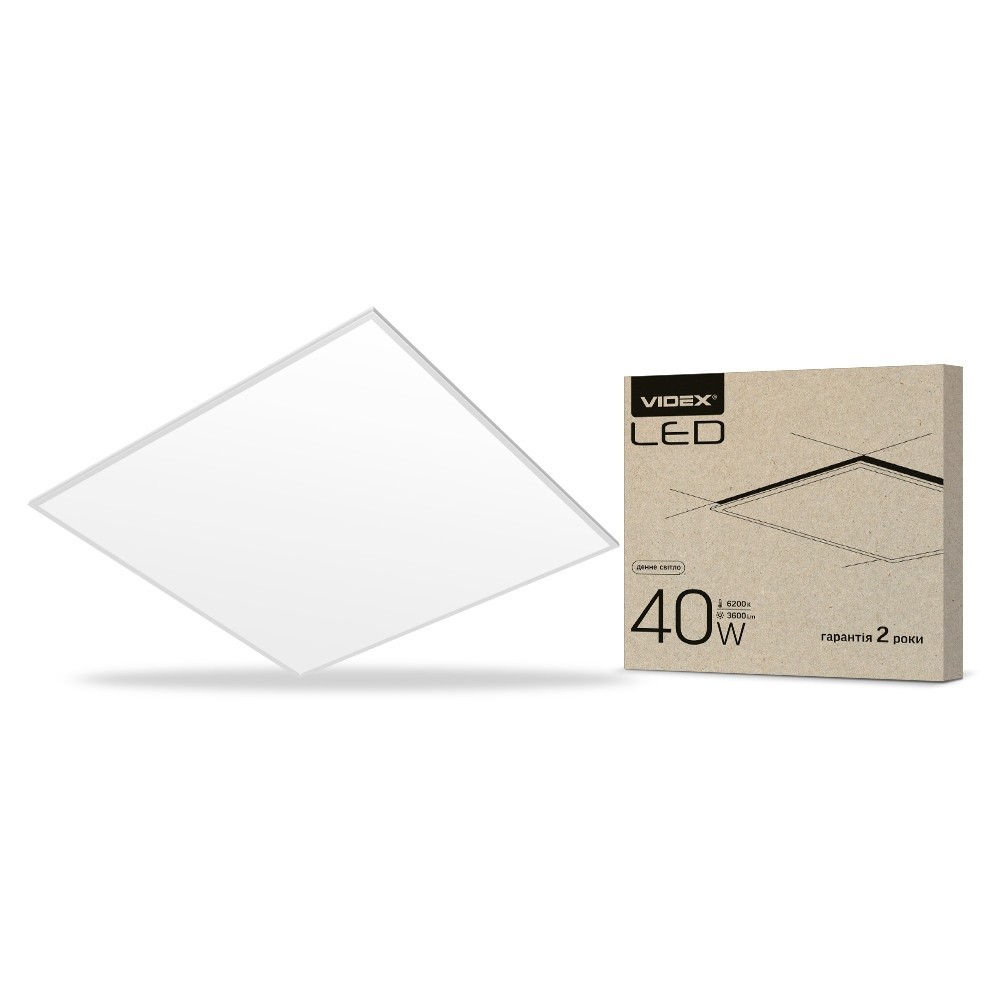 

LED панель VIDEX 40W 6200K матова