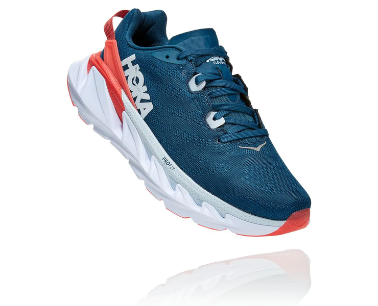 

Женские кроссовки для бега HOKA ONE ONE W ELEVON 2 1106478 MOROCCAN BLUE / HOT CORAL 2021 39,5 (EU) 24,5 (CM) 7,5 (US)
