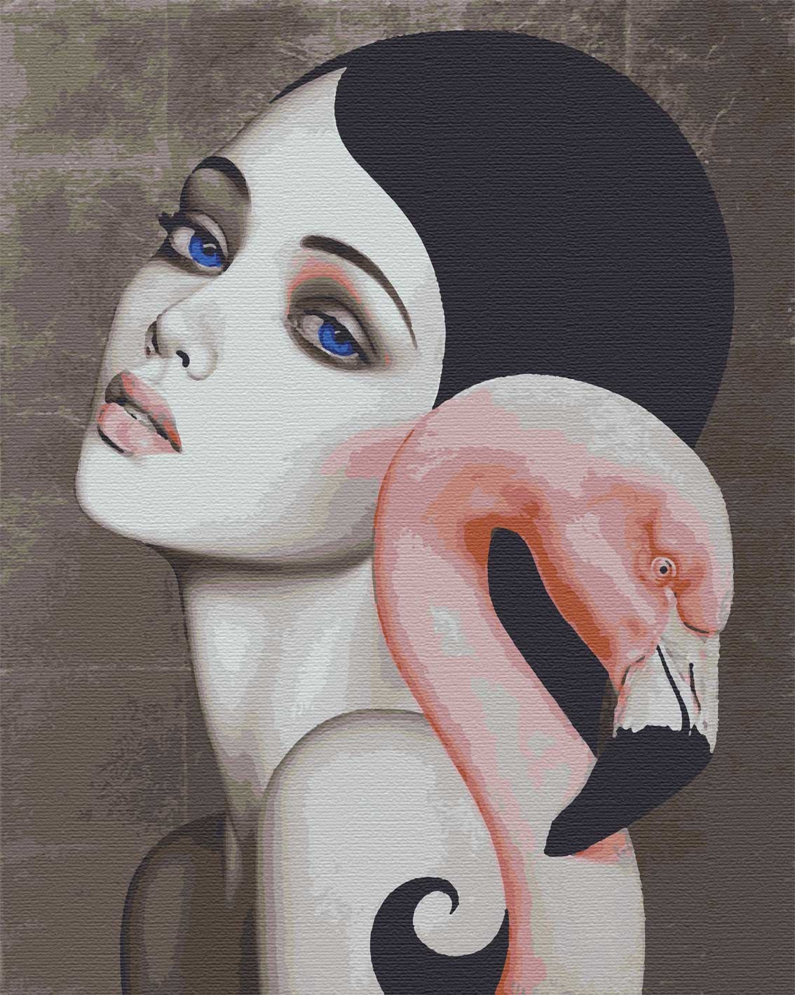 

Картина по номерам девушка люди 40х50 Два океана