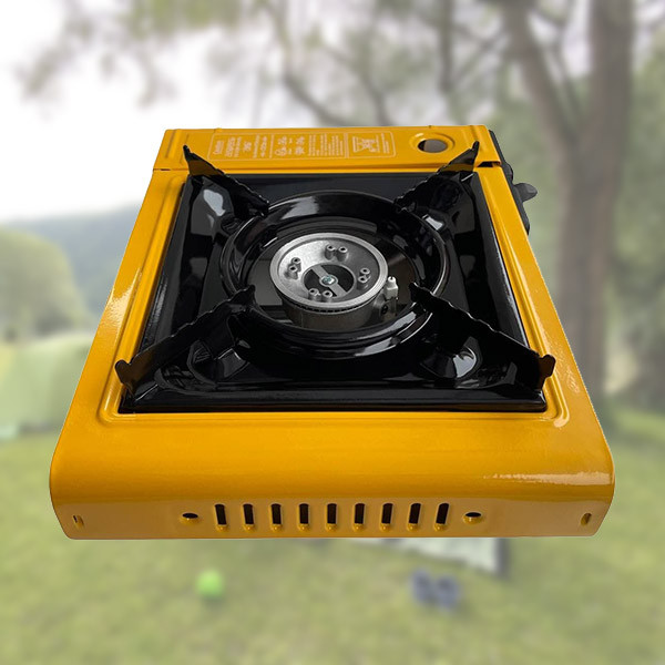 

Портативная газовая горелка с пьезоподжигом Mini Gas Stove Оранжевая