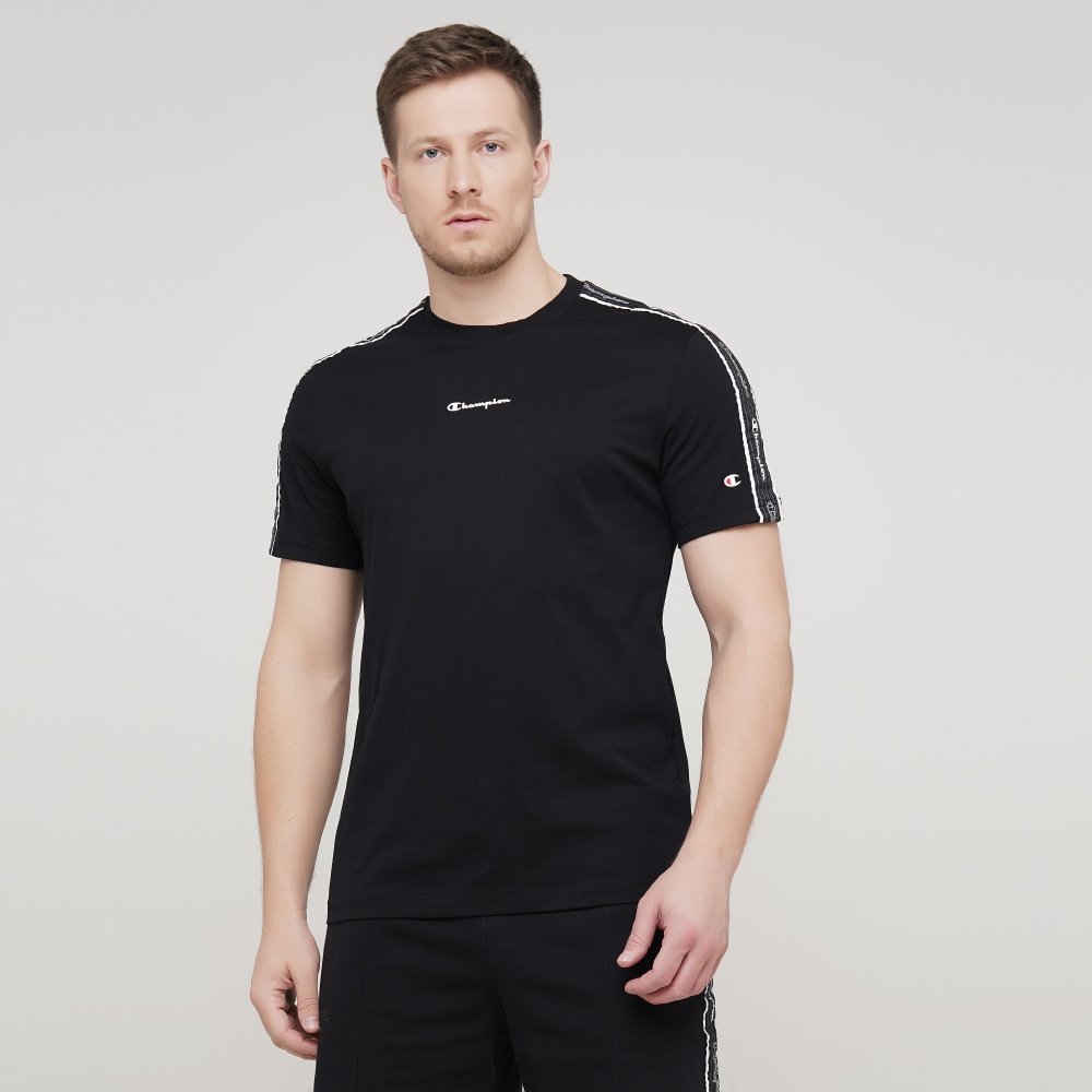 

Мужская футболка Champion Crewneck T-Shirt Черный 45 (cha214229-NBK)