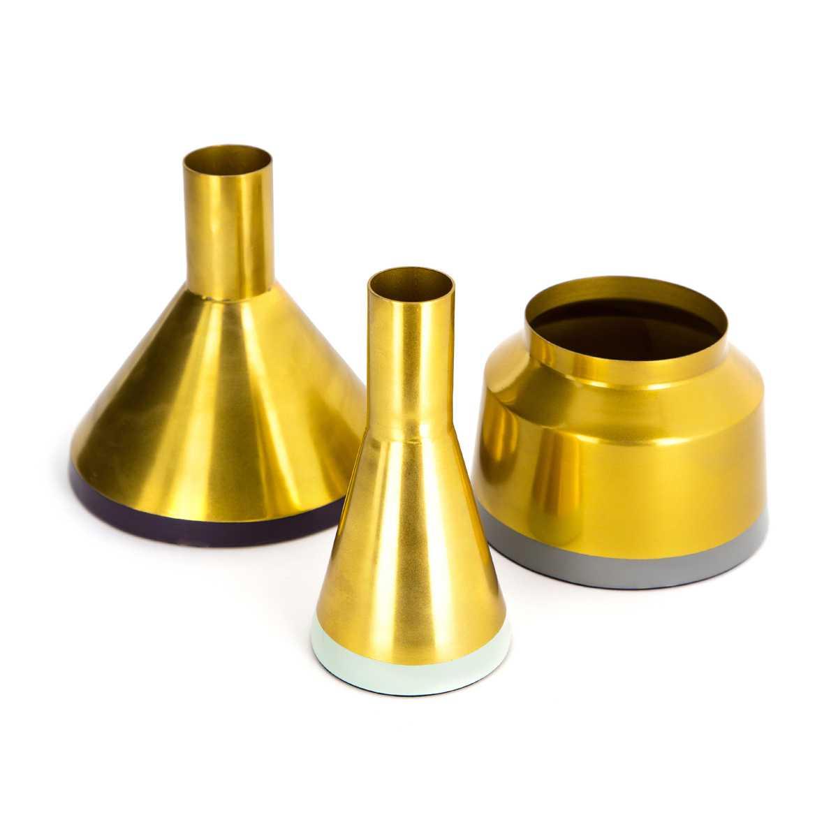 

Набор ваз Kayoom Tripsi M140/3 Gold/Mint/Plum/Grey