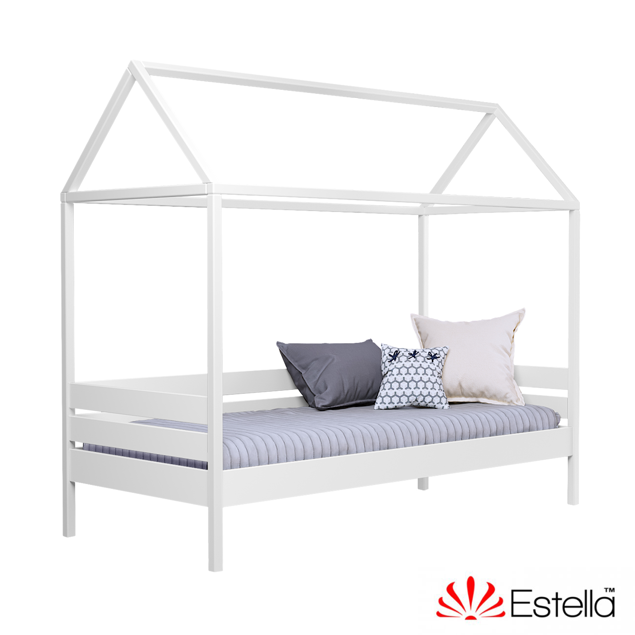 

Кровать детская Амми без ящиков Estella 90х190 107 - белый Щит Л4
