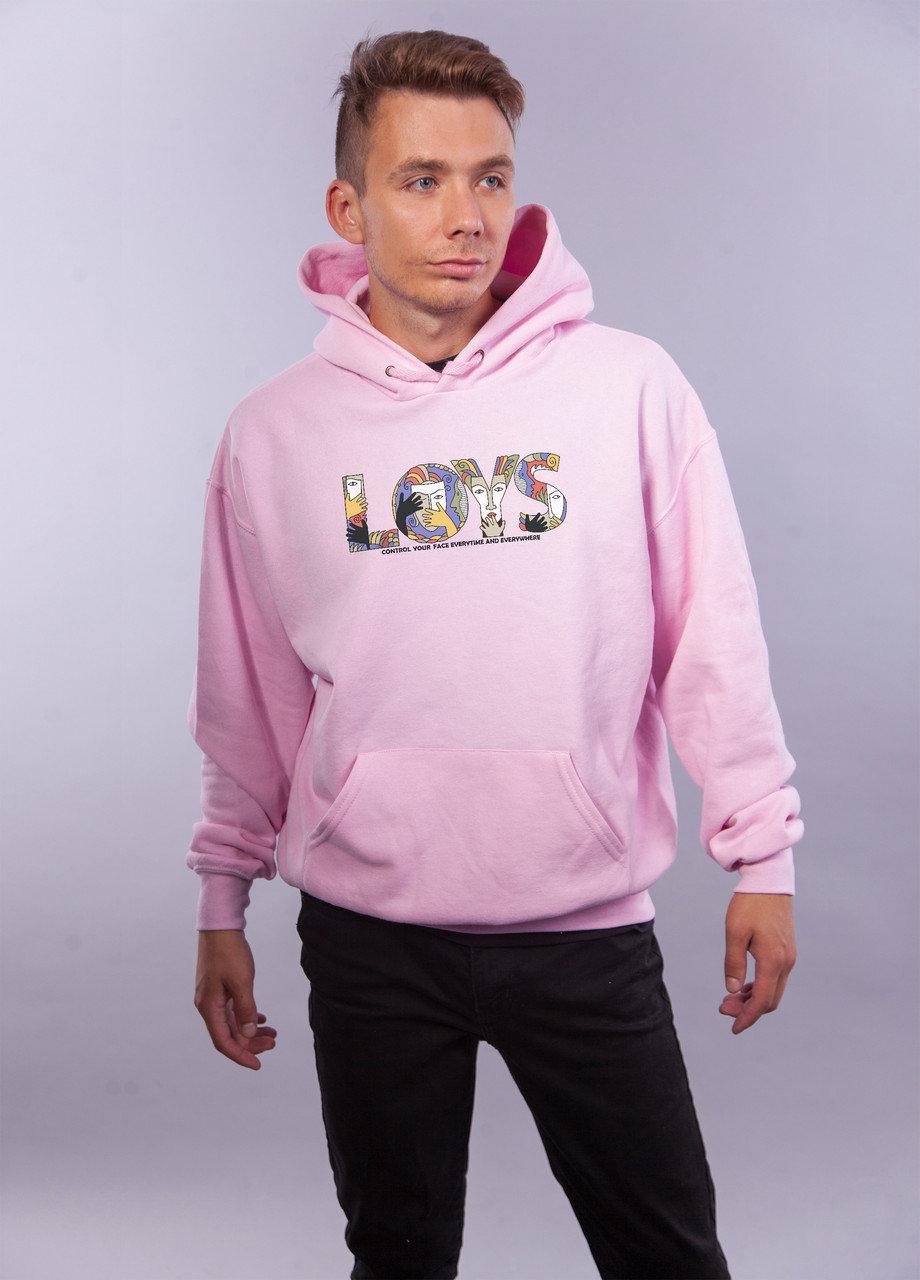 

Толстовка розовая LOYS "Art face" XXL