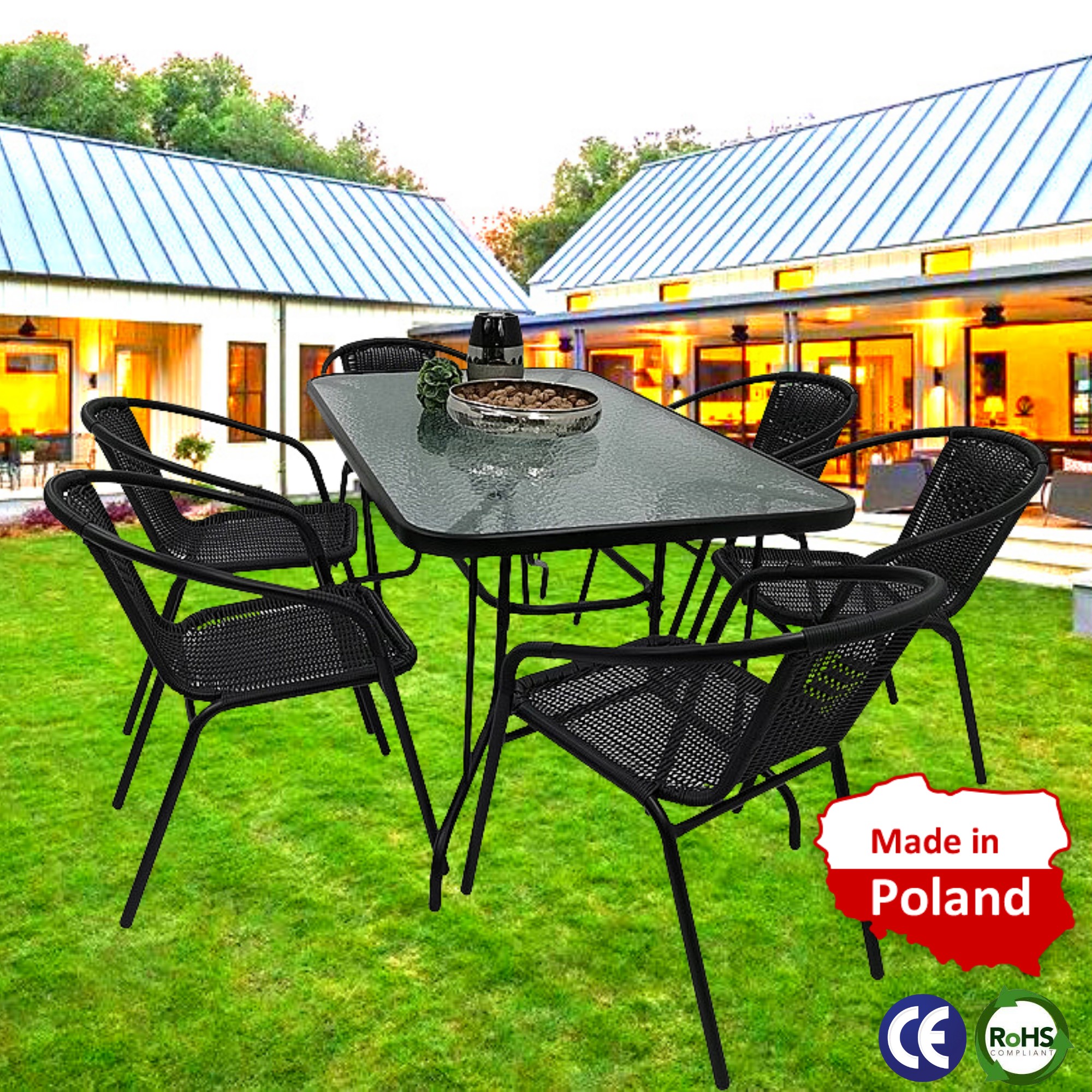 

Комплект Садовой Мебели из Ротанга для 6 Человек Польша Kontrast Garden Bistro