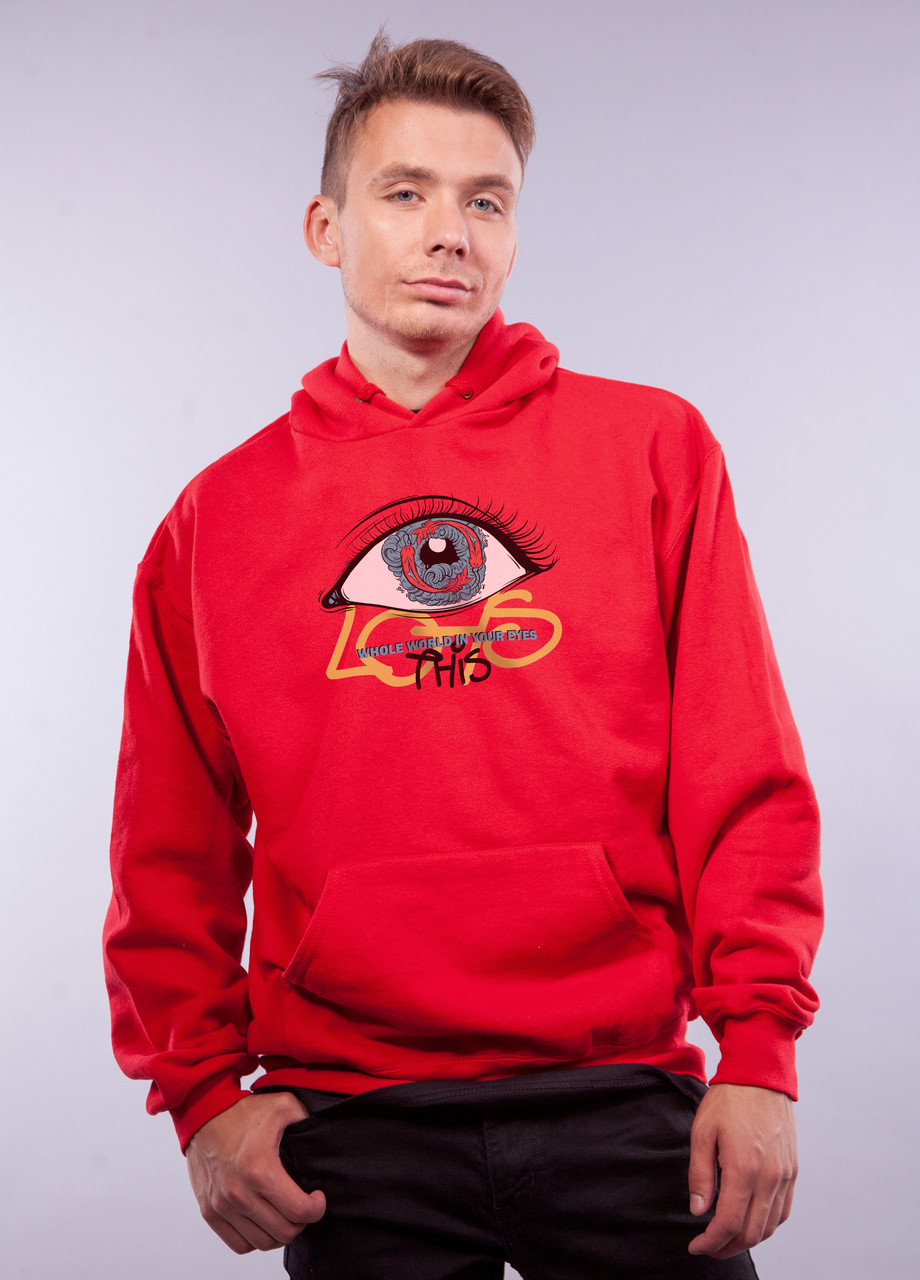 

Толстовка красная LOYS "In Your Eyes" XXL