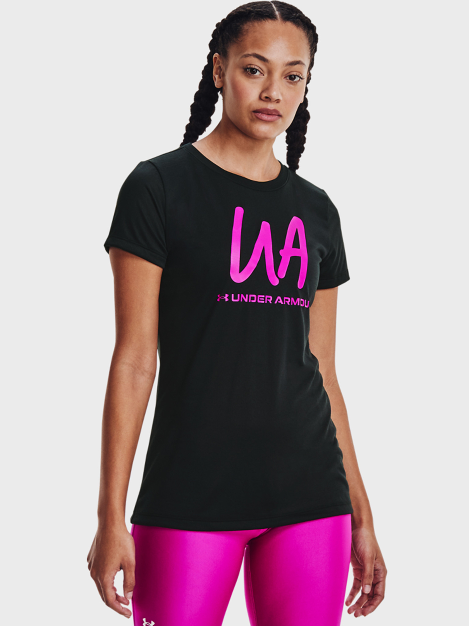 

Футболка Under Armour Tech Solid BL SSC-BLK 1365143-001 S