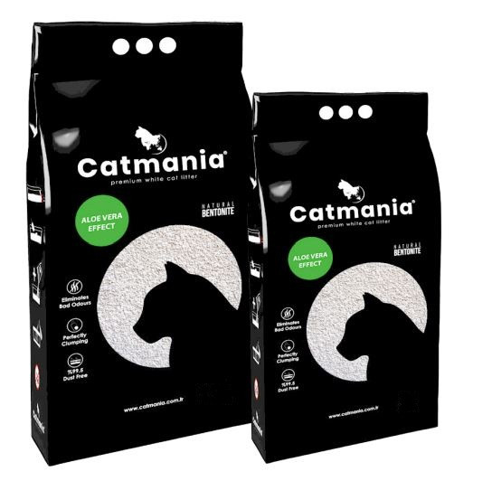 

Бентонитовый наполнитель CATMANIA алое вера + зеленые гранулы 10 л