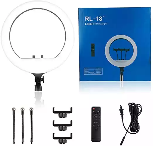 

Кольцевая лампа для профессиональной съёмки Ring Light RL-18 (45см)