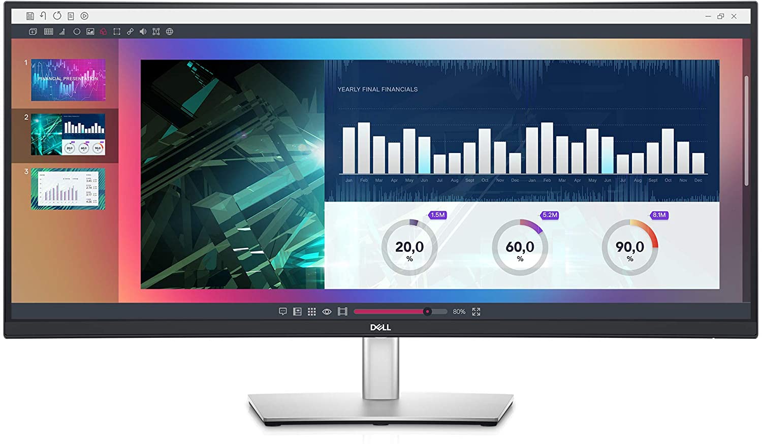 

Монитор DELL 34" P3421W (210-AXRD) IPS Black Curved
