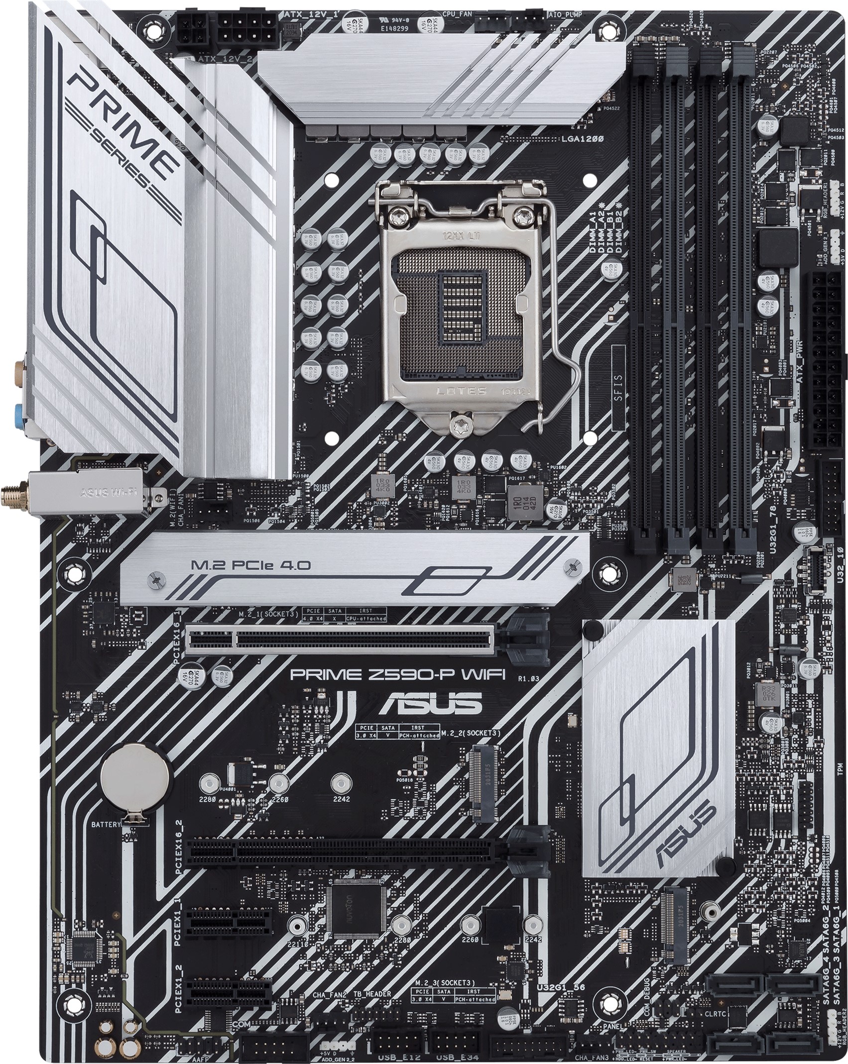 

Материнская плата Asus Prime Z590-P WiFi (s1200, Intel Z590, PCI-Ex16)