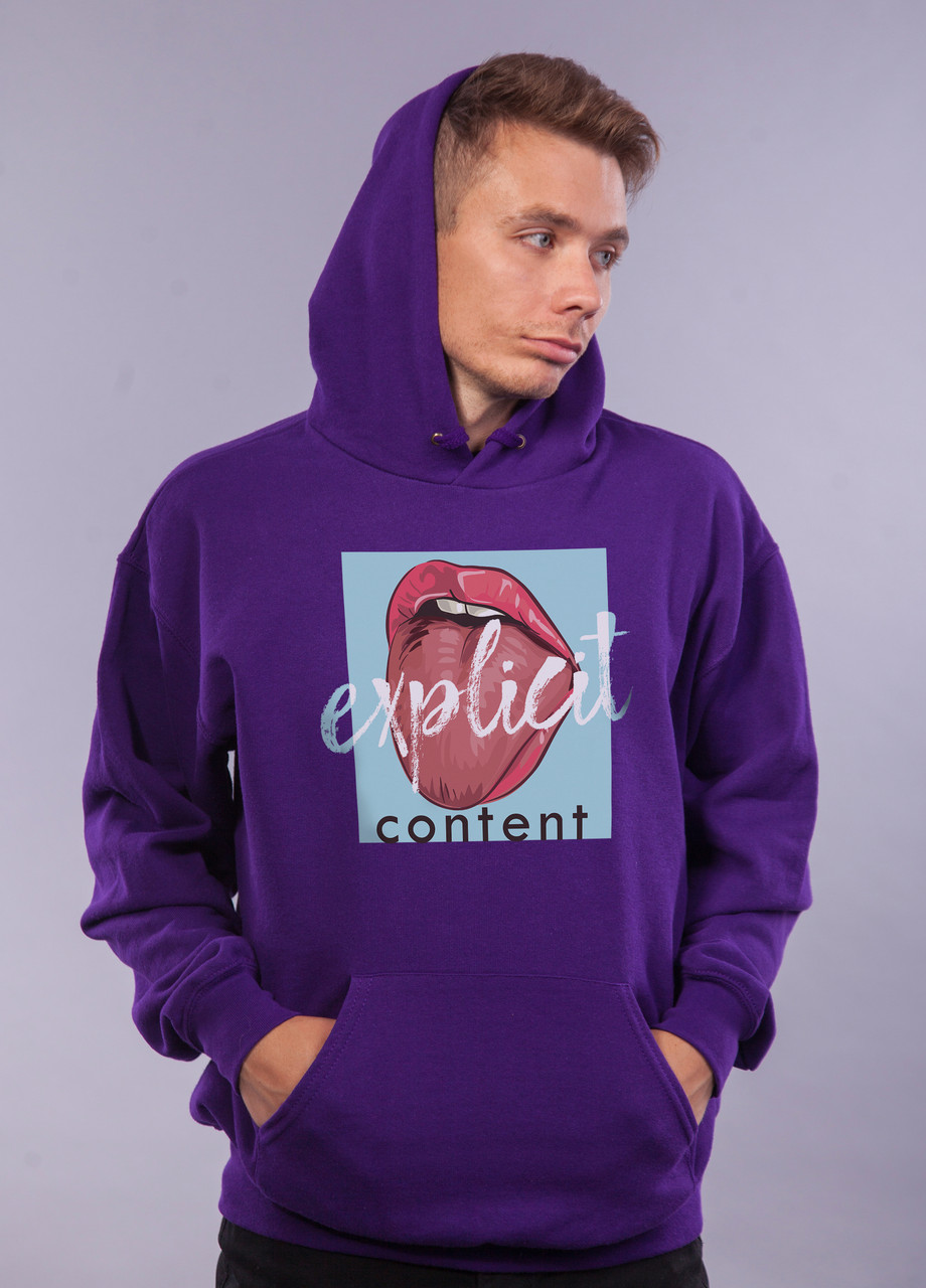 

Толстовка фиолетовая LOYS "Ex Сontent" XXL