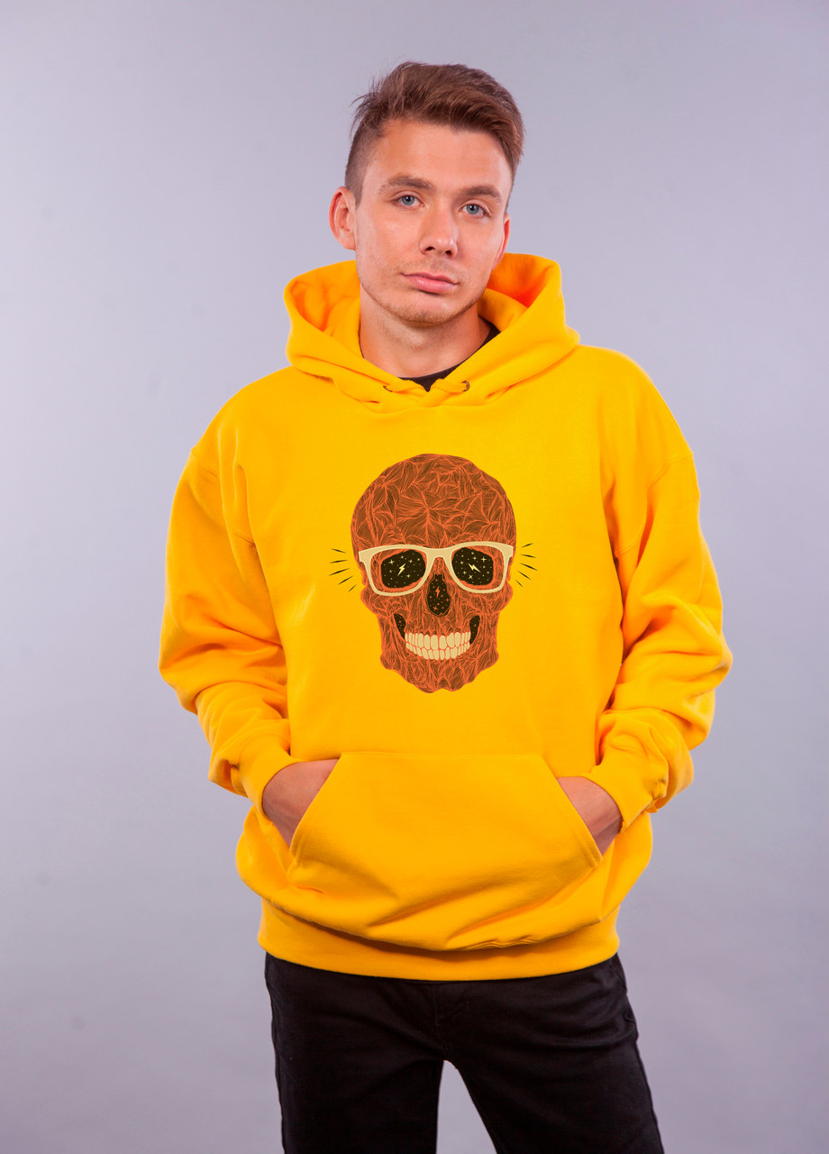 

Толстовка жёлтая LOYS "Skull Smile" XXL