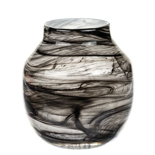 

Стеклянная ваза Elisey Marble 20 см