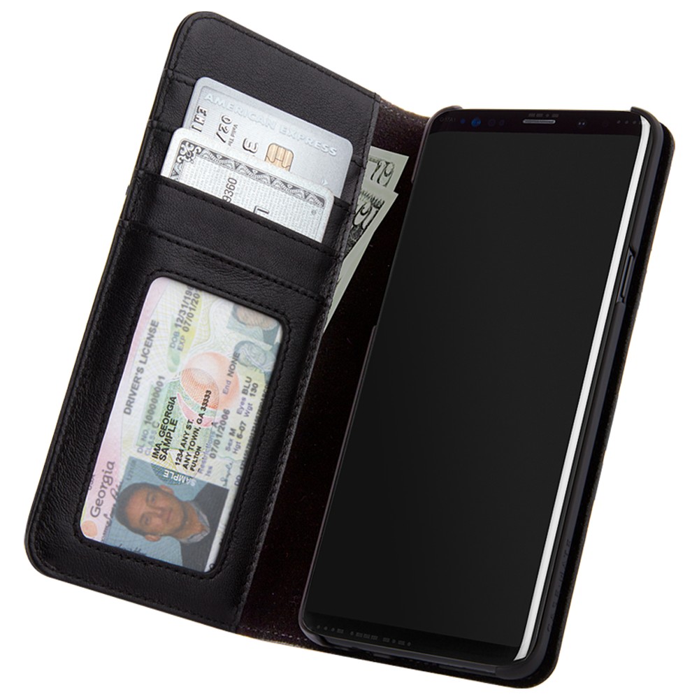 

Кожаный чехол книжка Case-Mate Samsung Galaxy S9+ plus black