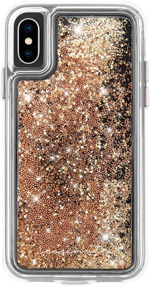

Противоударный защитный чехол бампер Case-Mate WATERFALL для iPhone X / XS gold