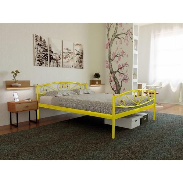 

Кровать Milana-2 Метакам 140х200 см. Желтый