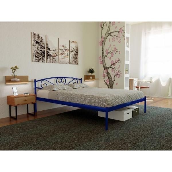 

Кровать Milana-1 Метакам 120х200 см. Синий