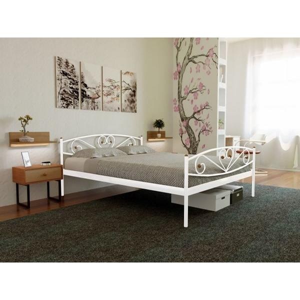 

Кровать Milana-2 Метакам 140х190 см. Белый