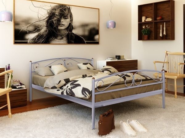 

Кровать Verona-2 Метакам 200х200 см. Алюминий