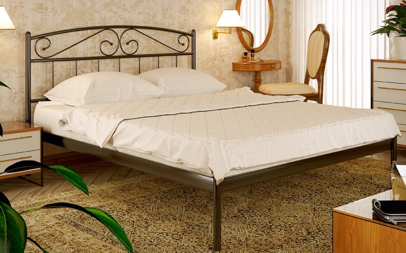 

Кровать Verona XL-1 Метакам 180х190 см. Черный