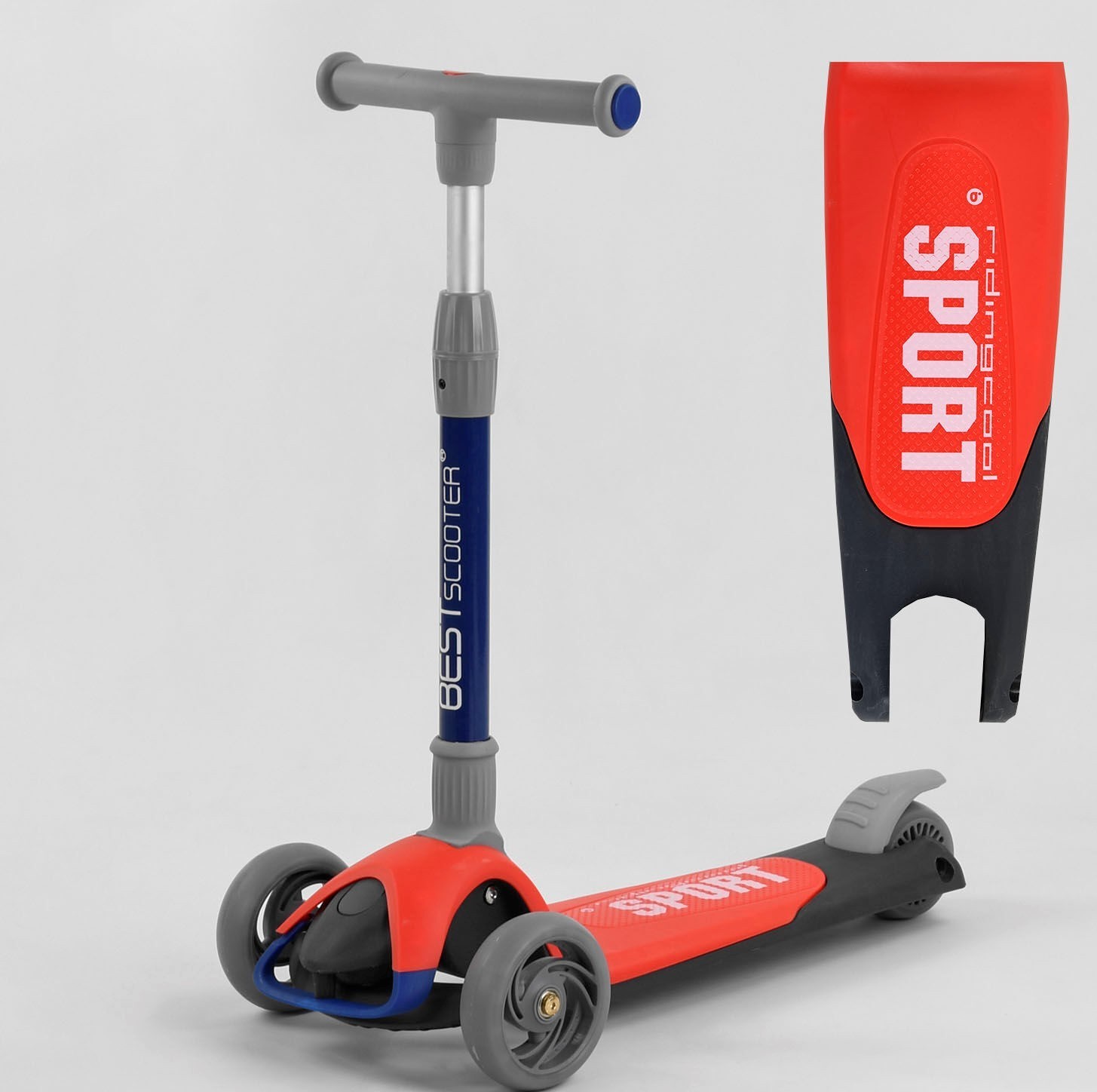 

Самокат трехколесный F-44077 Best Scooter, Красный
