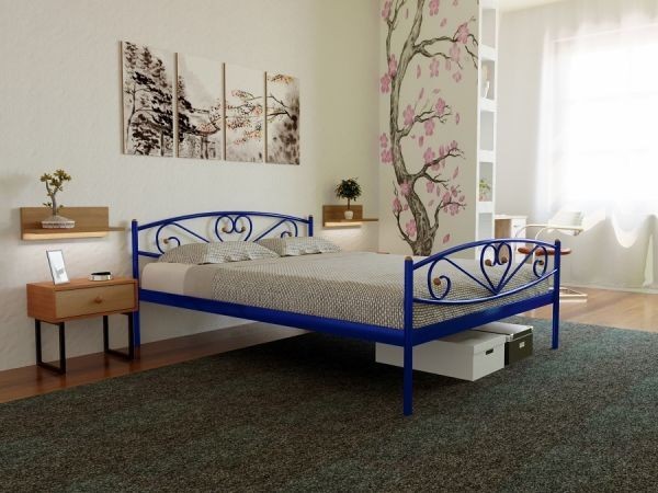 

Кровать Milana-2 Метакам 80х190 см. Синий
