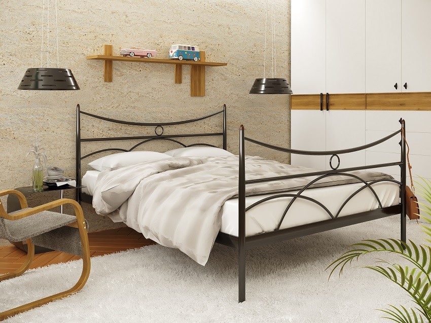 

Кровать Barselona-2 Метакам 160х200 см. Черный
