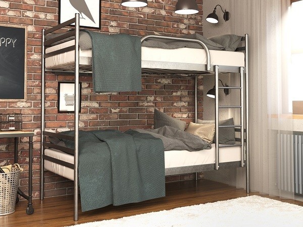 

Двухъярусная кровать Fly Duo Метакам 80х190 см.
