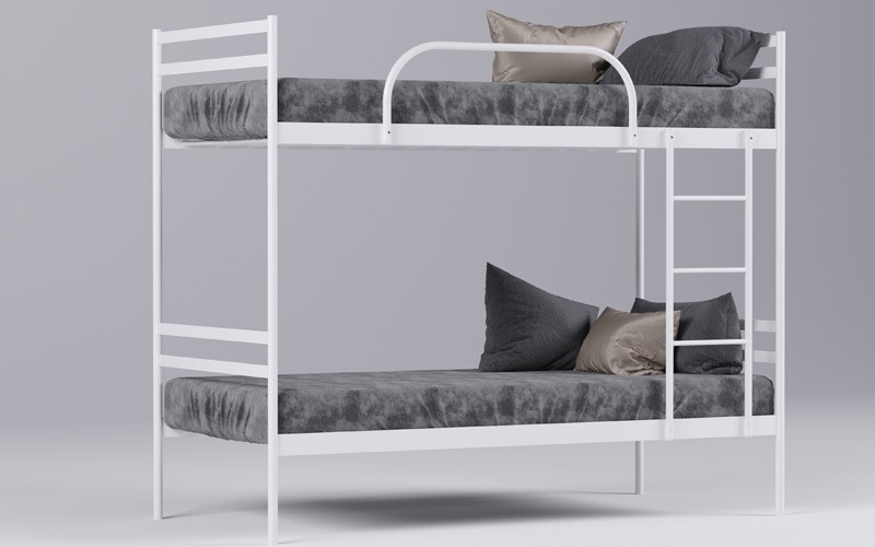 

Двухъярусная кровать Comfort Duo Метакам 80х200 см. Белый