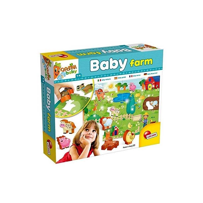 

Игровой набор LISCIANI GIOCHI Baby FARM (70х50см пазл из 6 фигурки животных) 67848