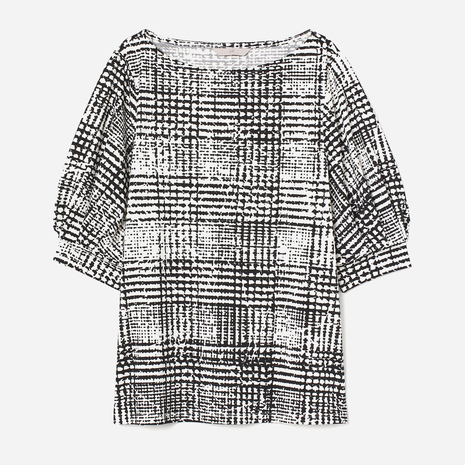

Блузка H&M 1503-6640740  Белая с черным, Блузка H&M 1503-6640740 L Белая с черным