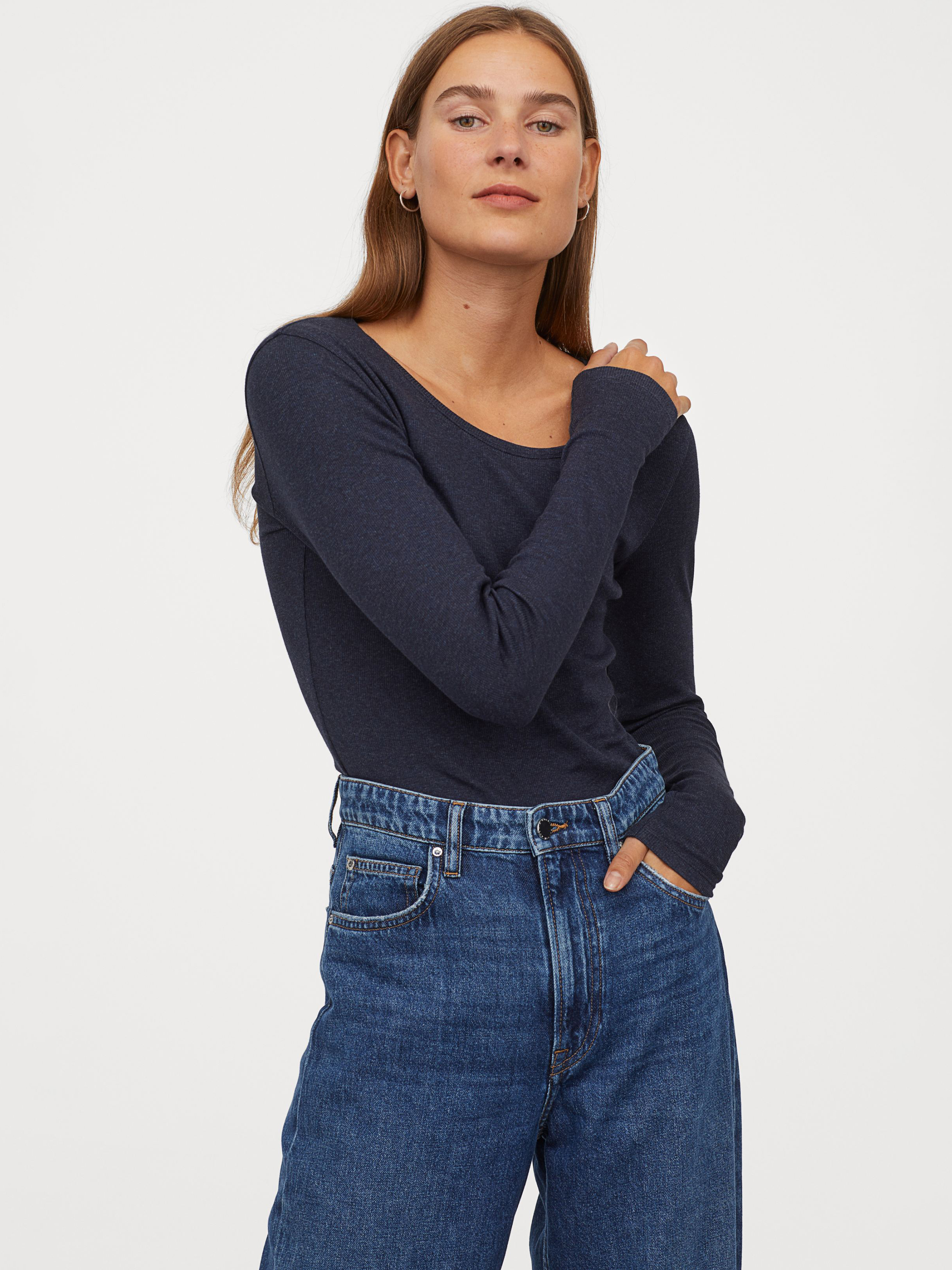 

Лонгслив H&M L.O.G.G. 5160008 M Темно-синий
