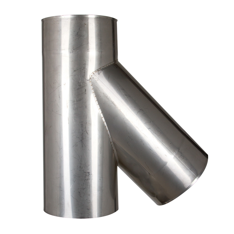 

Тройник Лира-ЛТД одностенный Ф300 45° нержавеющая сталь AiSi321 ≠1,0мм