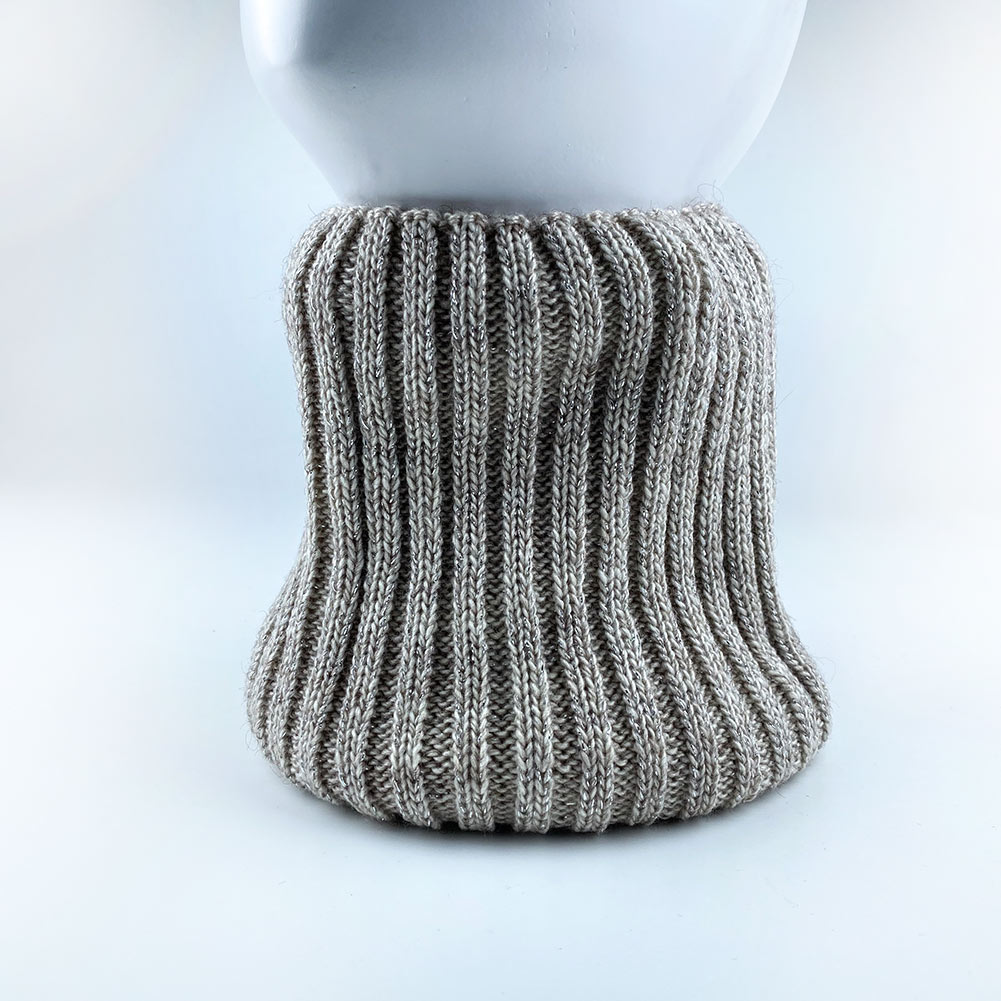 

Зимняя Хомут Барби + люрекс one size 00365 Бежевый меланж темнее Talvi
