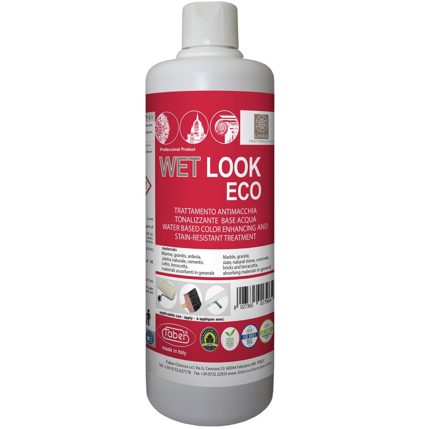 

Усилитель цвета и защита от пятен на водной основе WET LOOK ECO 1L арт0064