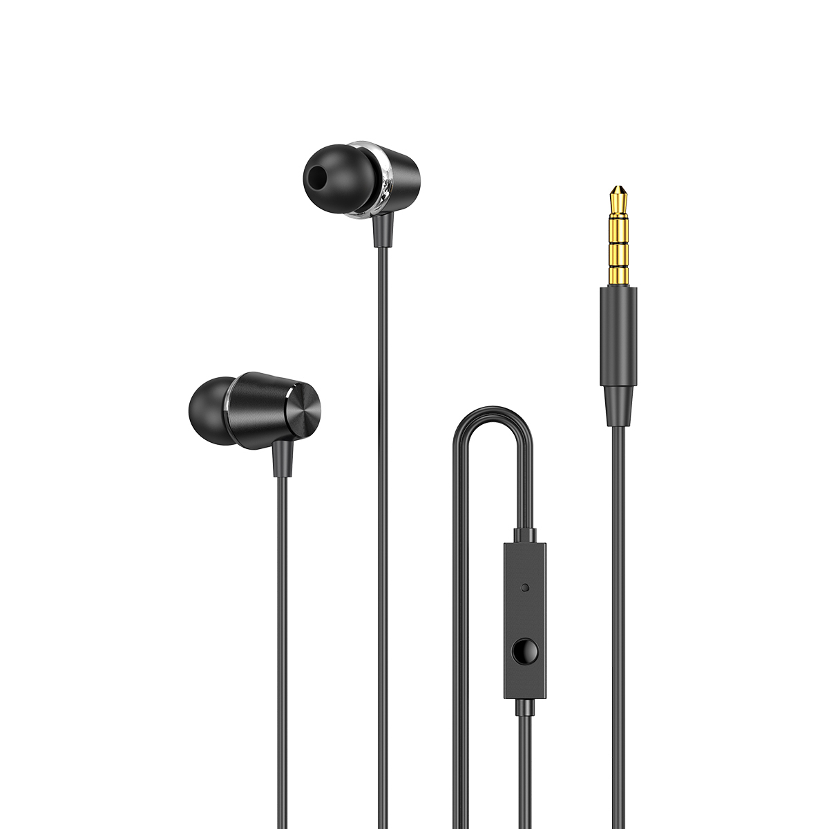 

Наушники вакуумные с микрофоном проводные гарнитура KONI strong KS-102 Черный