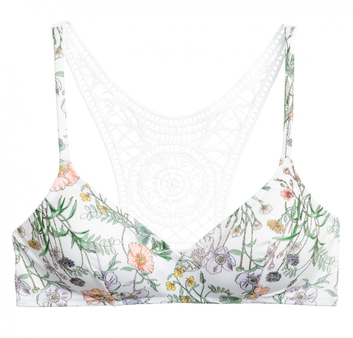 

Верхняя часть купальника H&M 0495976002 L Белый 64716