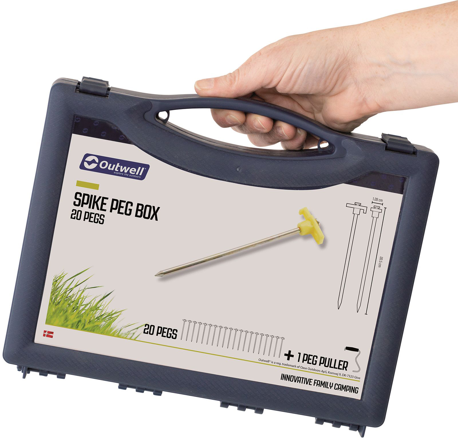 

Колышки Outwell Spike Peg Box 20.5 см 20 шт Luminous Green (650778)