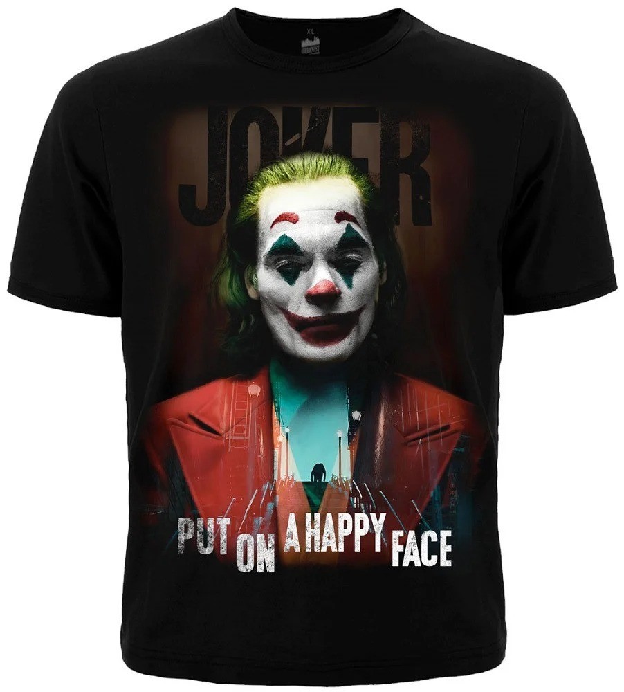 

Футболка Joker (Джокер, Хоакин Феникс) Urbanist, Размер  Черная (N0195-6088, Футболка Joker (Джокер, Хоакин Феникс) Urbanist, Размер L Черная (N0195-6088)