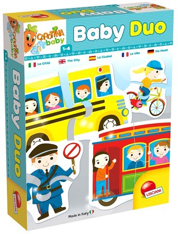 

Игровой набор LISCIANI GIOCHI Baby DUO (13 пазлiв Город) 58563