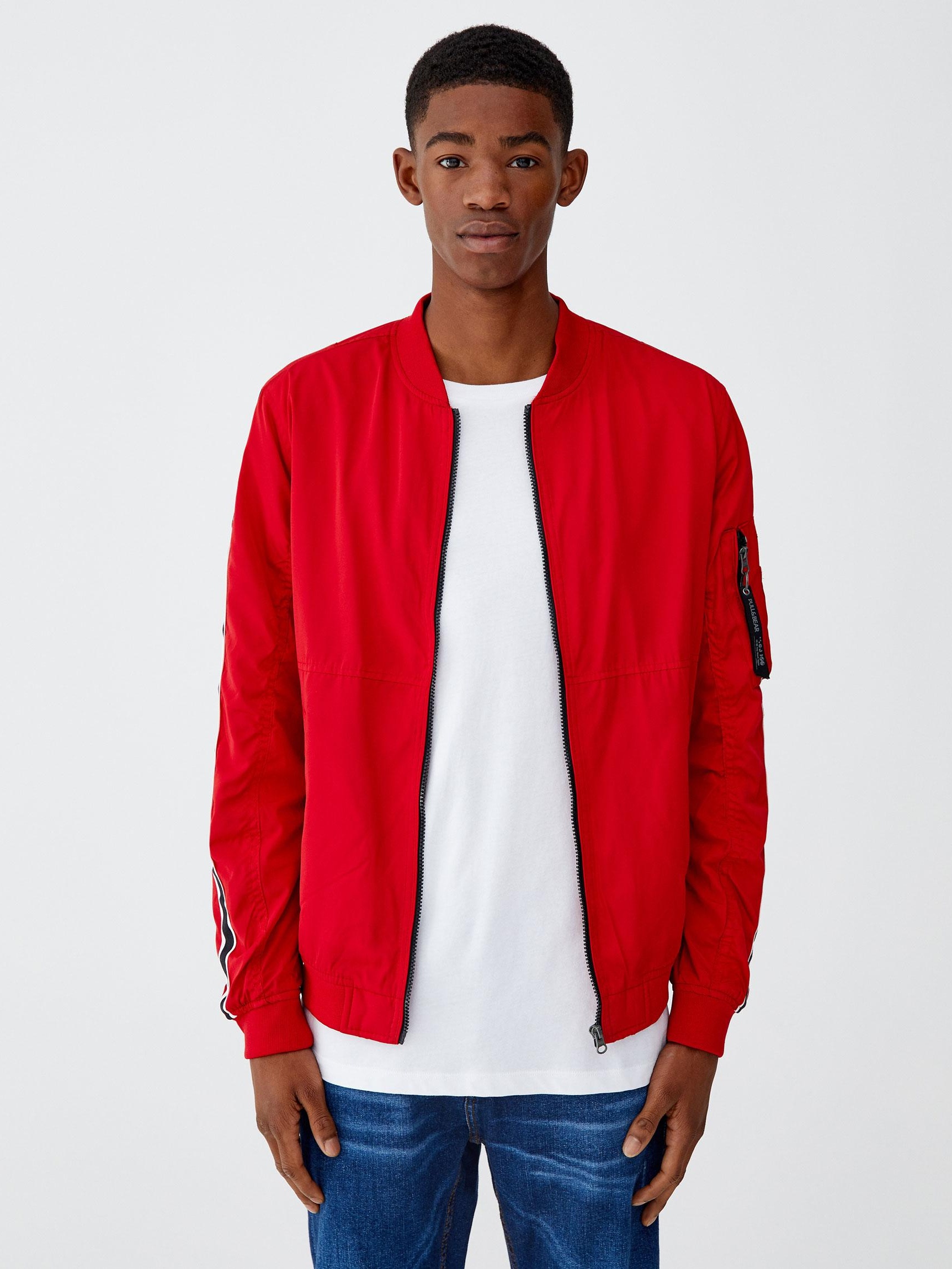 

Бомбер Pull & Bear 5711/531/601-ACVF XL Красный